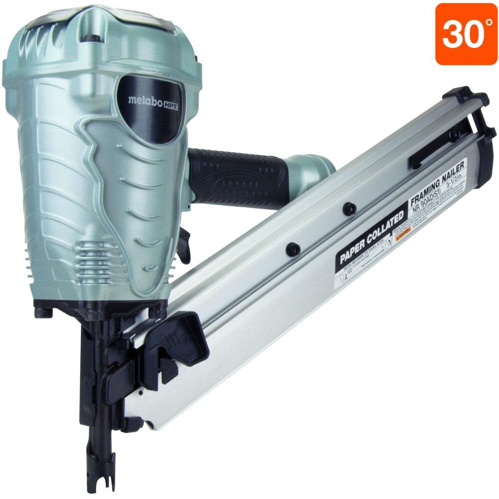 3.5-in 30-Degree Pneumatic Framing Nailer NR90ADS1M