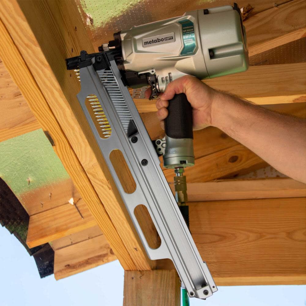 3 1/4in 21 Degree Pneumatic Framing Nailer with Depth Adjustment & Aluminum Magazine NR83A5(Y)M