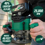 1/4-in and 1/2-in 2-HP Variable Brushless Plunge Cordless Router (Bare Tool) M3612DAQ4M