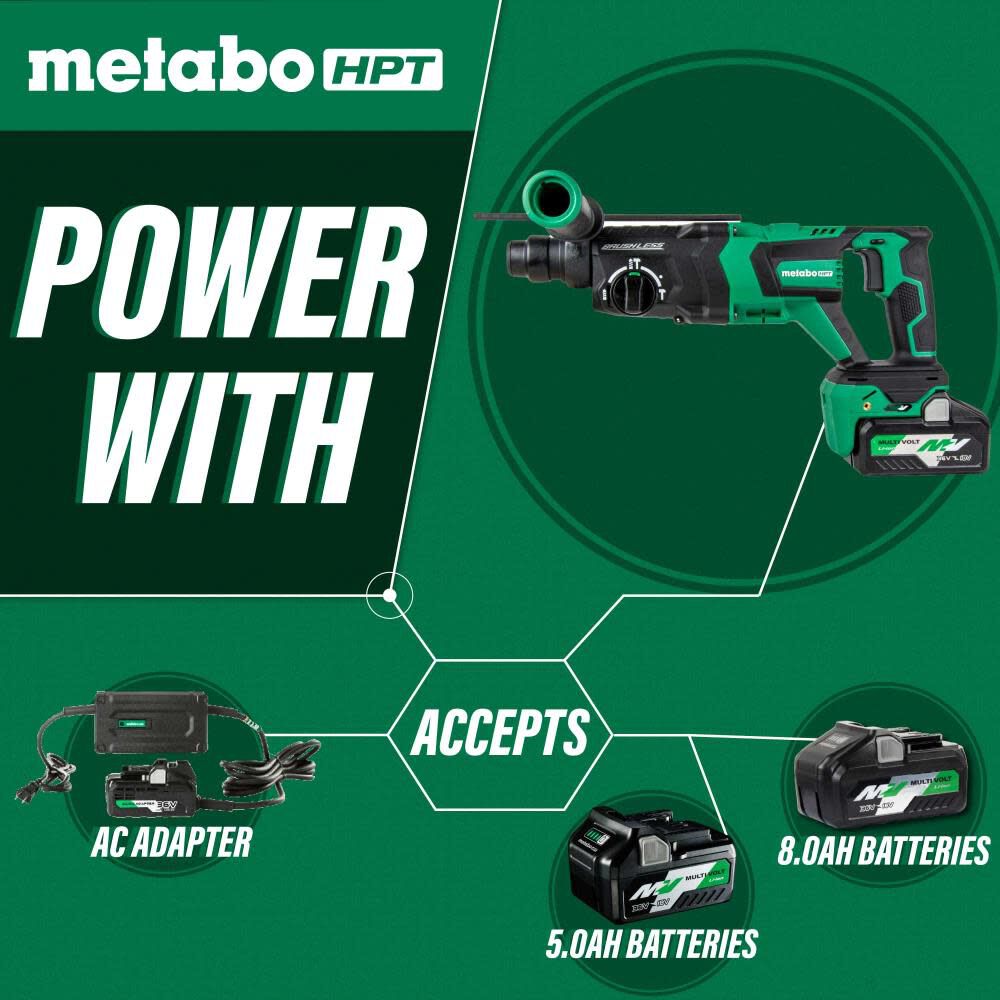 36V MultiVolt Rotary Hammer SDS Plus 1 1/8in D Handle Kit DH3628DDM