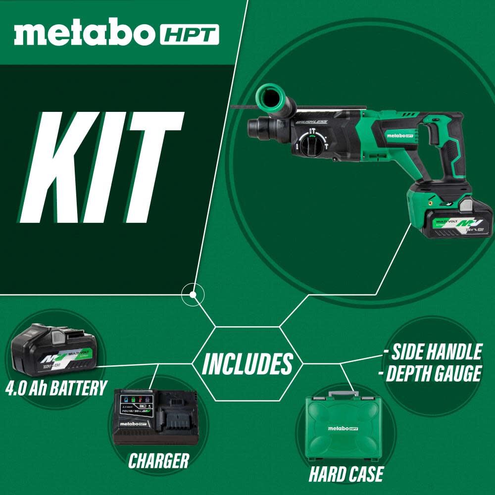 36V MultiVolt Rotary Hammer SDS Plus 1 1/8in D Handle Kit DH3628DDM