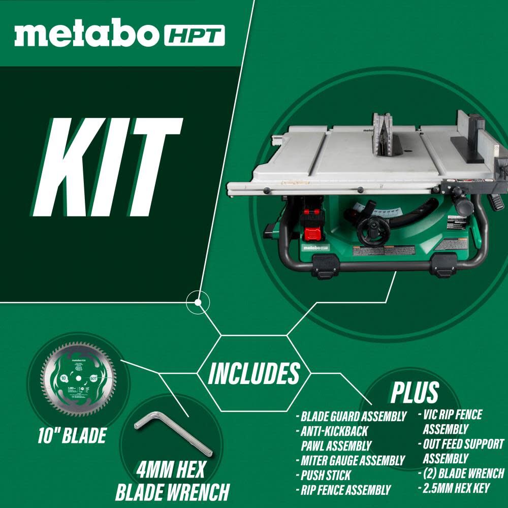 36V MultiVolt Table Saw 10in Brushless (Bare Tool) C3610DRJQ4M