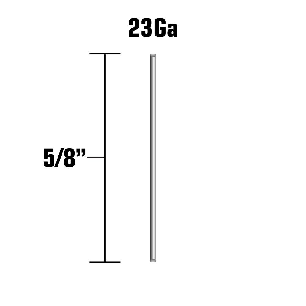 5/8in 23 Gauge Galvanized Headless Pins 1200pk 23000SHPT