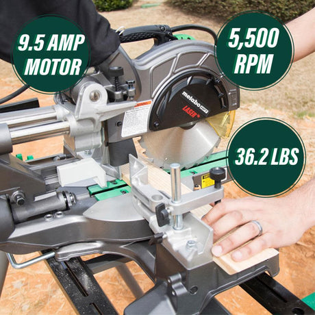 8-1/2-in 9.5-Amp Dual Bevel Sliding Compound Corded Miter Saw C8FSESM