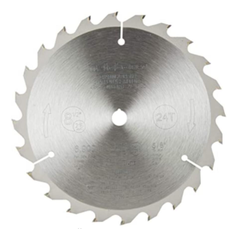 Miter Saw Blade 8 1/2in Framing/Ripping Blade 24T 5/8in Arbor Tungsten Carbide Tip 998840M