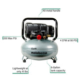 The Tank 6-Gallon Portable Electric 200 PSI Pancake Air Compressor EC914SM