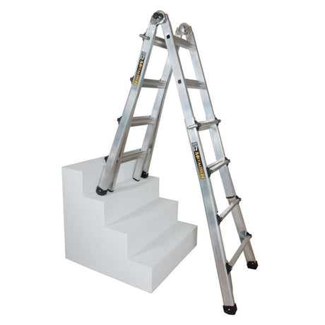 17ft Telescoping Multi-Position Ladder Aluminum Grade 1A E-MTL7100AL