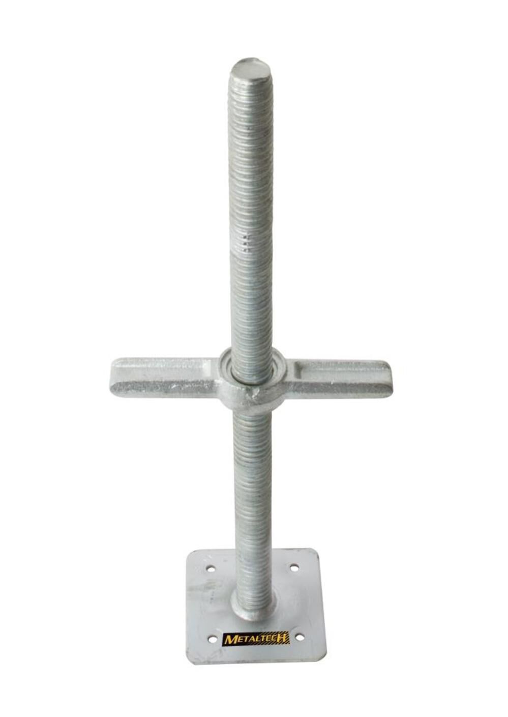 24-in Galvanized Leveling Jack with Plate (Solid) M-MBSJP24