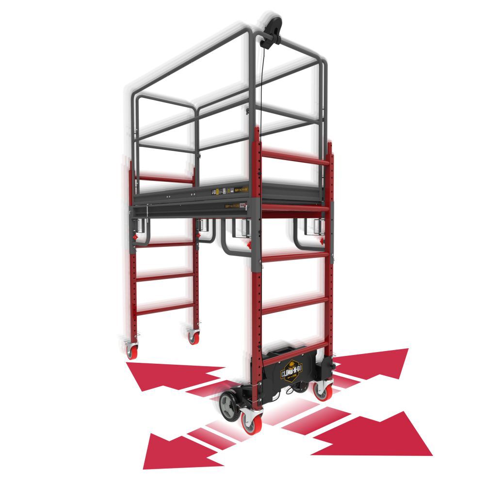 Climb-N-Go Complete Motorized Buildman 6ft Baker Scaffold Kit I-CNGBMK