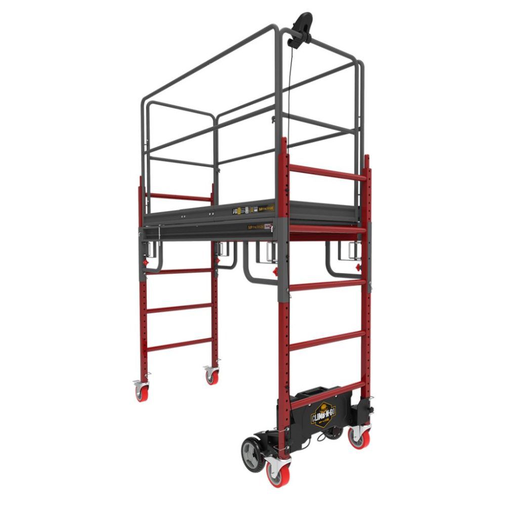 Climb-N-Go Complete Motorized Buildman 6ft Baker Scaffold Kit I-CNGBMK