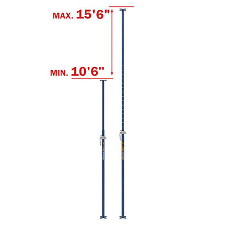 Heavy Duty Adjustable Shoring Post 10.5ft to 15.5ft M-SHPH4