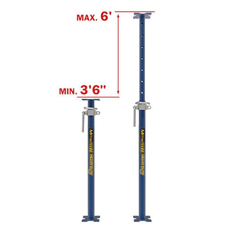 Heavy Duty Adjustable Shoring Post 3.5ft to 6ft M-SHPH0