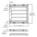 GPT Series Prismatic LED Panel 27W 2 x 2' 3500 Lumen 3009798