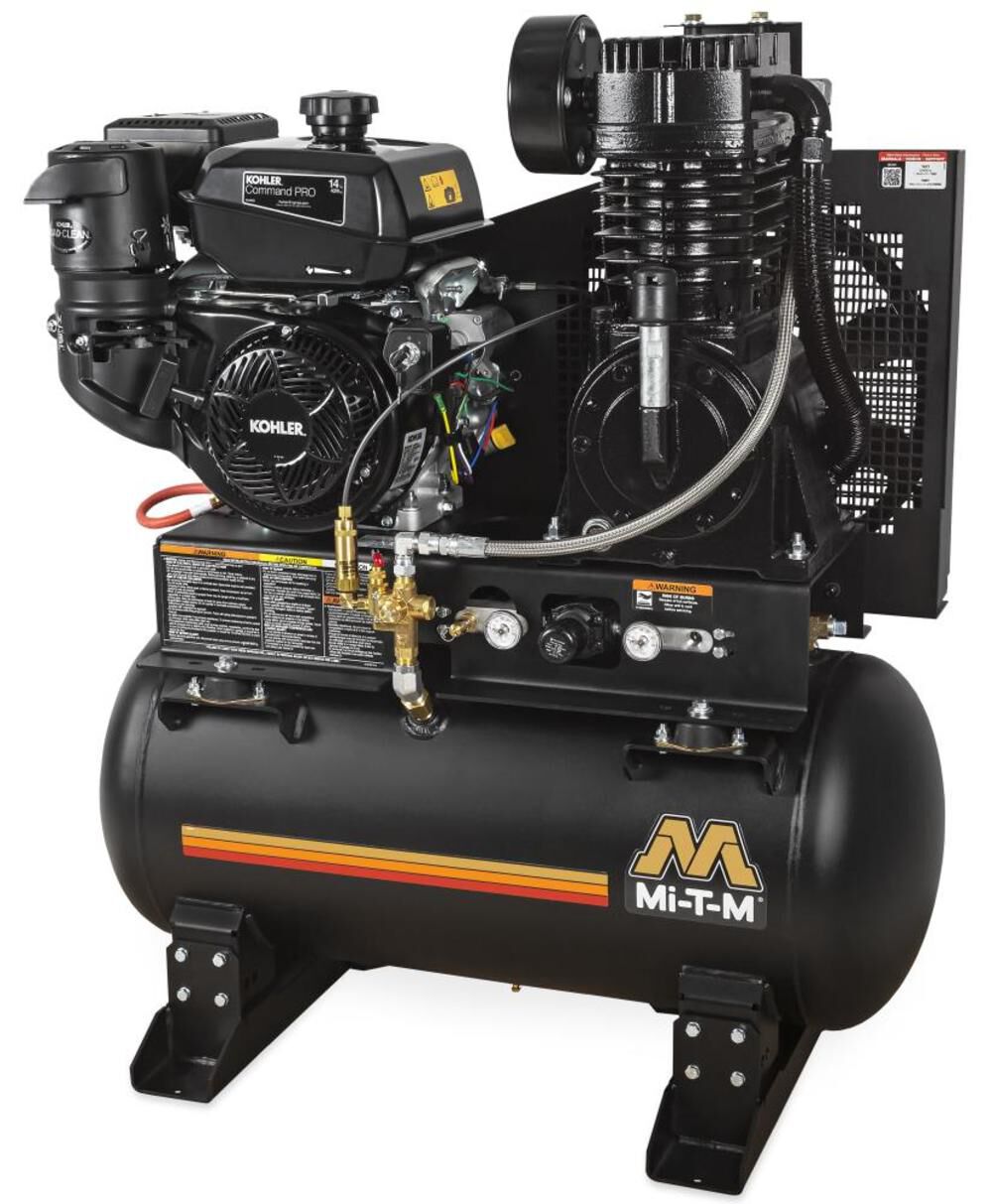 T M 30 Gallon Stationary Gas Air Compressor 14.0 HP Kohler OHV engine ABS-14K-30H
