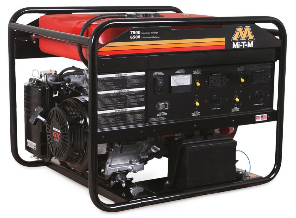 7500 watt Gas Generator with Electric Start Honda Engine GEN-7500-0MHE