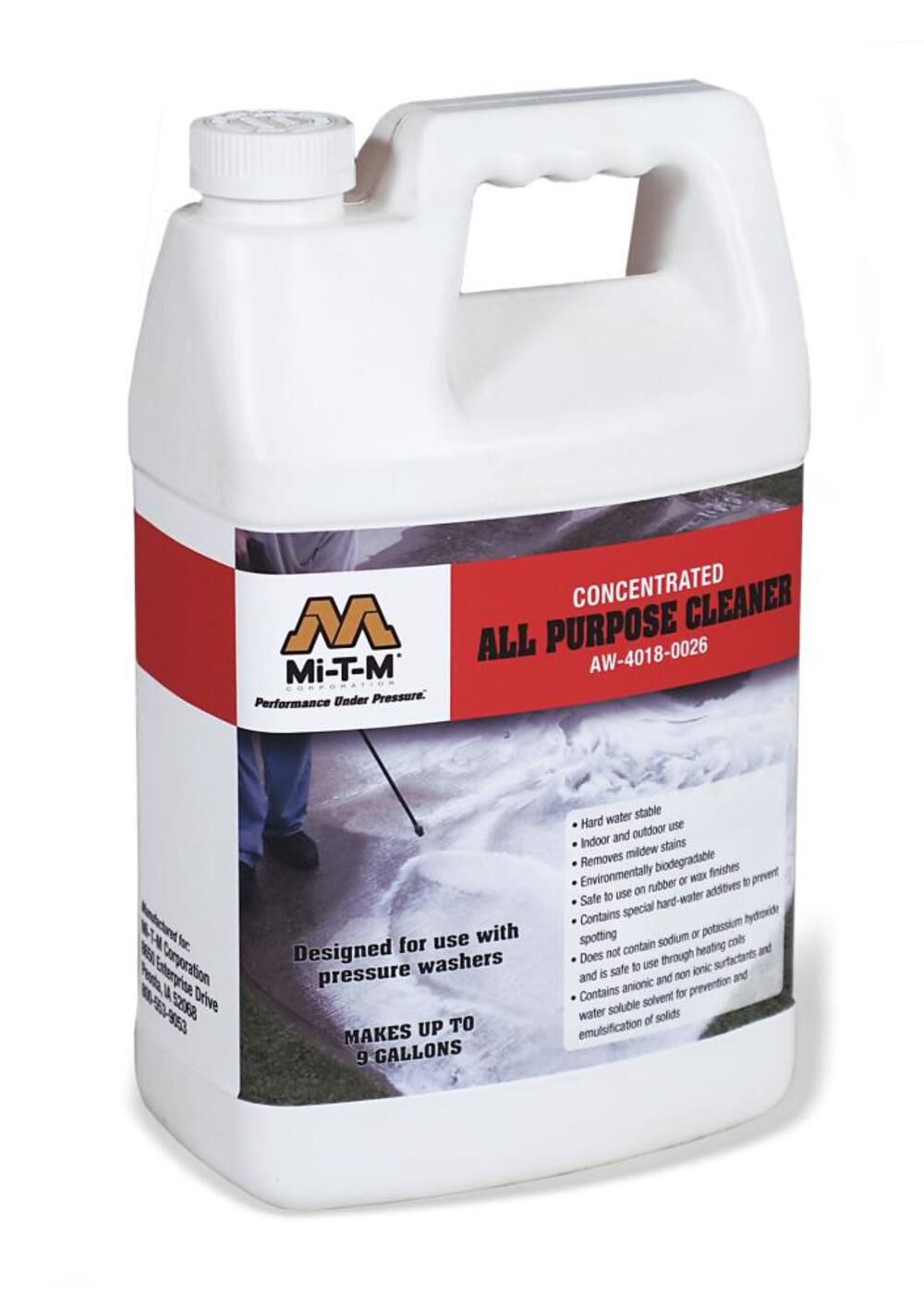 Concentrated All Purpose Cleaner Designed for use with Pressure Washers AW-4018-0026