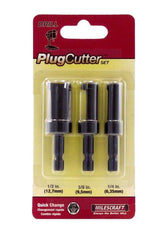 3-Piece Plug Cutter Set 5340