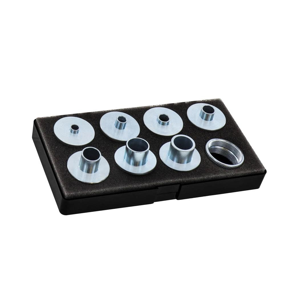 Metal Bushing Set- 10 Piece Router Template Guide Set with Wave Washer 1228