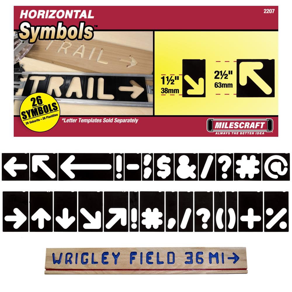 Symbols 2.5in & 1.5in 26pc 2207