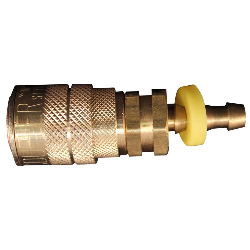 1717-4 1/4in Hose Barb M-Style Push On and Lock Coupler 1717-4