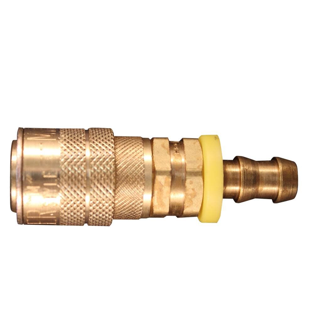 1717-6 3/8in Hose Barb M-Style Push On and Lock Coupler 1717-6