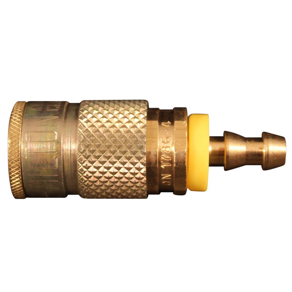 1786-6 3/8in Hose Barb T Style Push On and Lock Coupler 1786-6