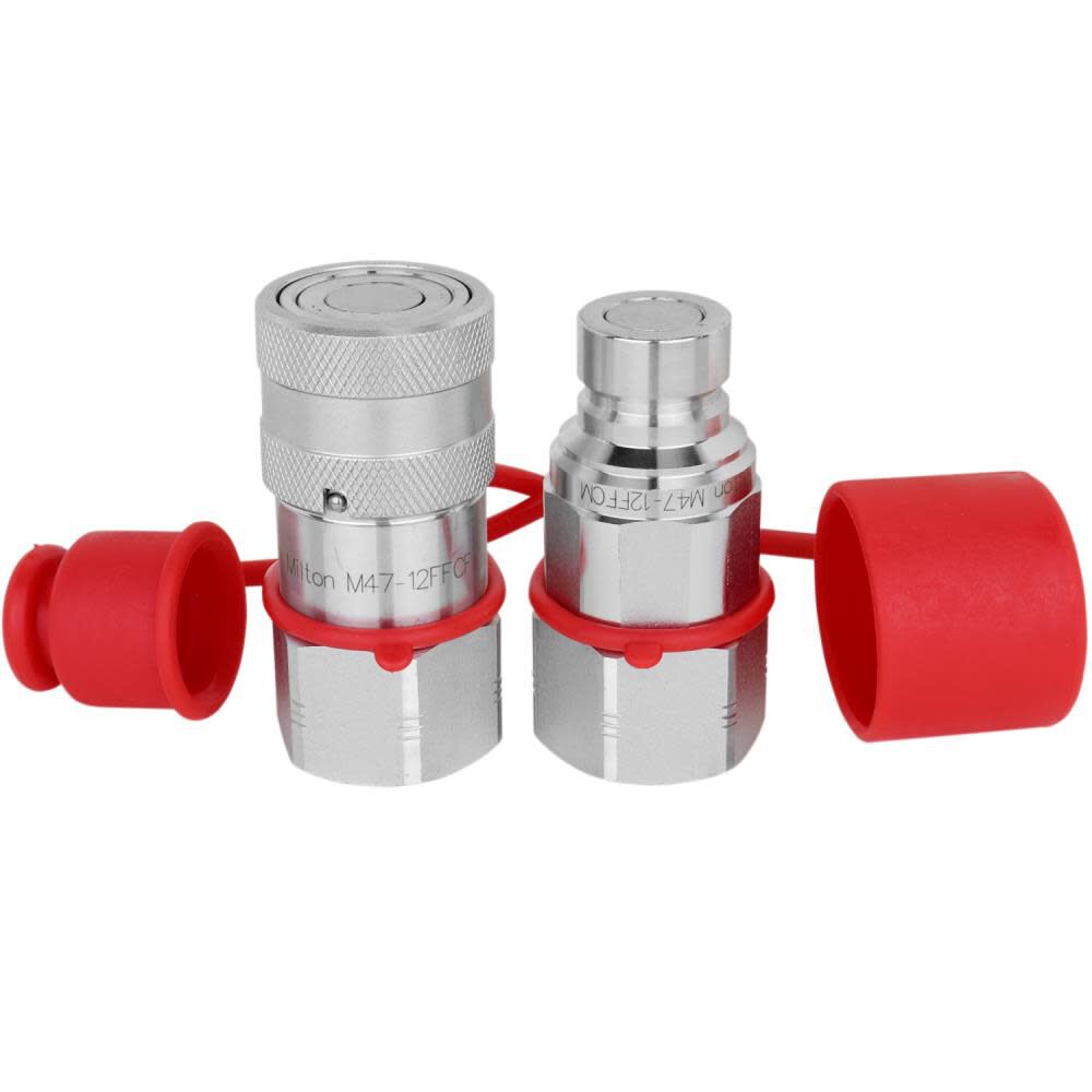 3/4in NPTF Hydraulic Flush Face Coupler Complete Set M47-12FFSF