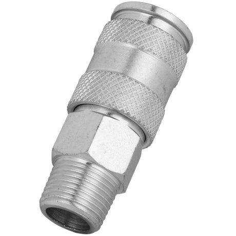 3/8in MNPT High Flow V Style Quick Connect Steel Coupler S-767ST