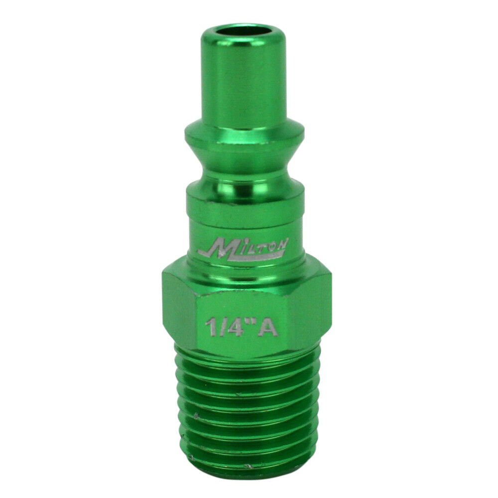 ColorFit Pneumatic Plugs A Style Green 1/4in NPT Male 777AC-20