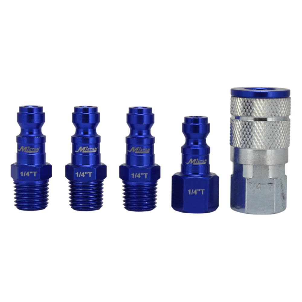 ColorFit S-305TKIT Coupler & Plug Kit - (T-Style Blue) - 1/4in NPT (5-Piece) S-305TKIT