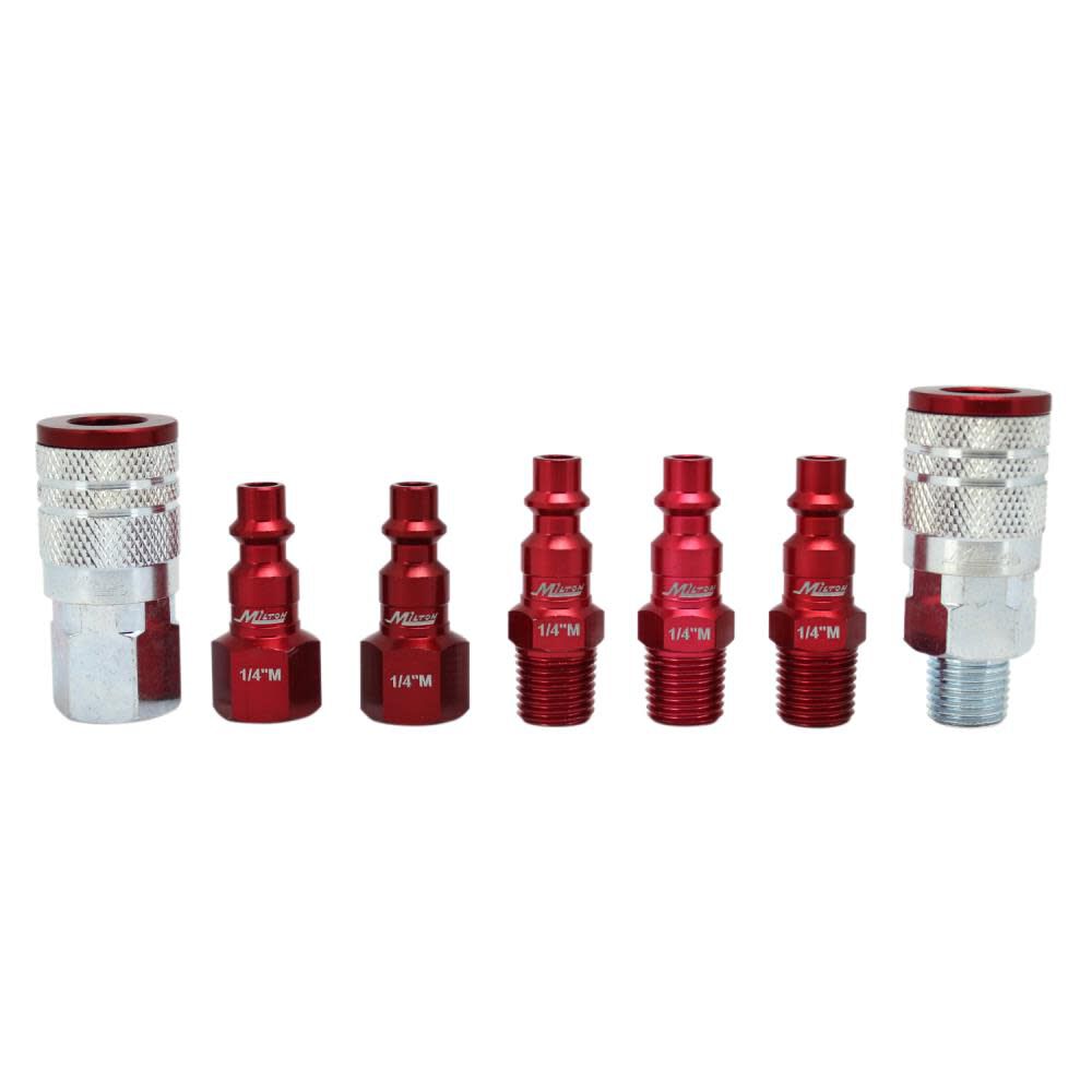 ColorFit S-307MKIT Coupler & Plug Kit - (M-Style Red) - 1/4in NPT (7-Piece) S-307MKIT