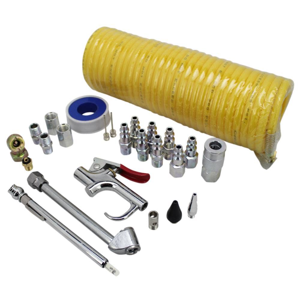 EXELAIR Recoil Air Hose and Air Accessory Kit 25pc EX0325HKIT