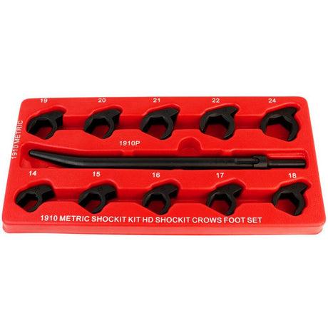 Metric Shockit Crows Foot Set 10pc LT1910