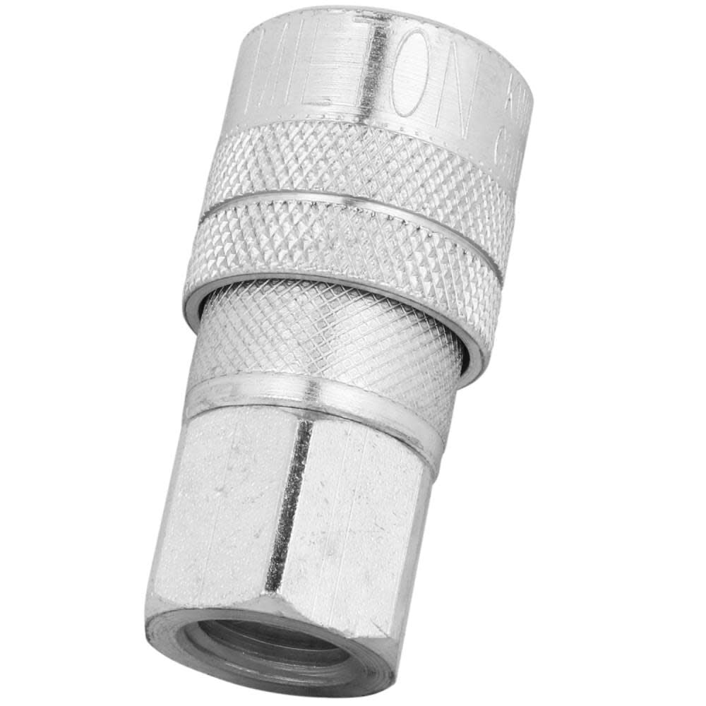 Quick-Connect Steel Coupler 1/4in FNPT Industrial Interchange (M-Style) 715ST