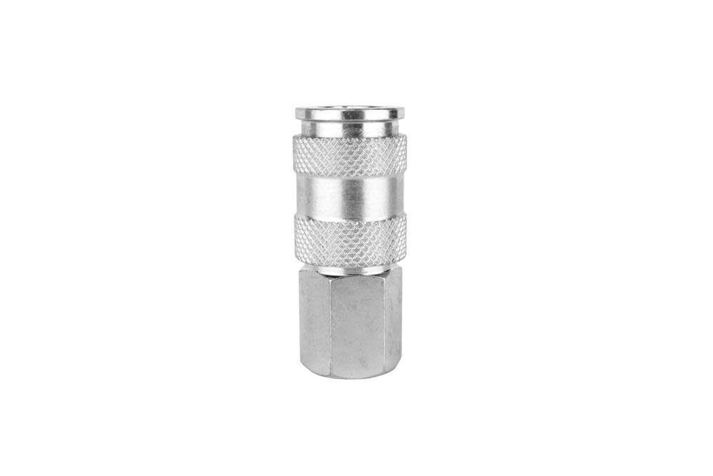 Quick-Connect Steel Coupler 3/8in FNPT High Flow (V-Style) 766ST