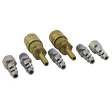 (S-212) 1/4in NPT M-Style Coupler and Plug Kit (7-Piece) S-212