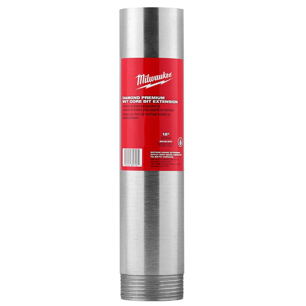 1-1/2 in. x 12 in. Diamond Premium Wet Core Bit Extension 48-17-4015