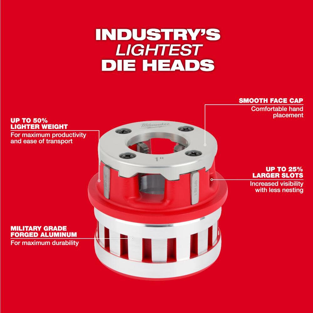 1 1/2inch High Speed NPT Forged Aluminum Die Head 48-36-1011