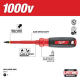 #1 ECX 4 in. 1000V Insulated Screwdriver 48-22-2241