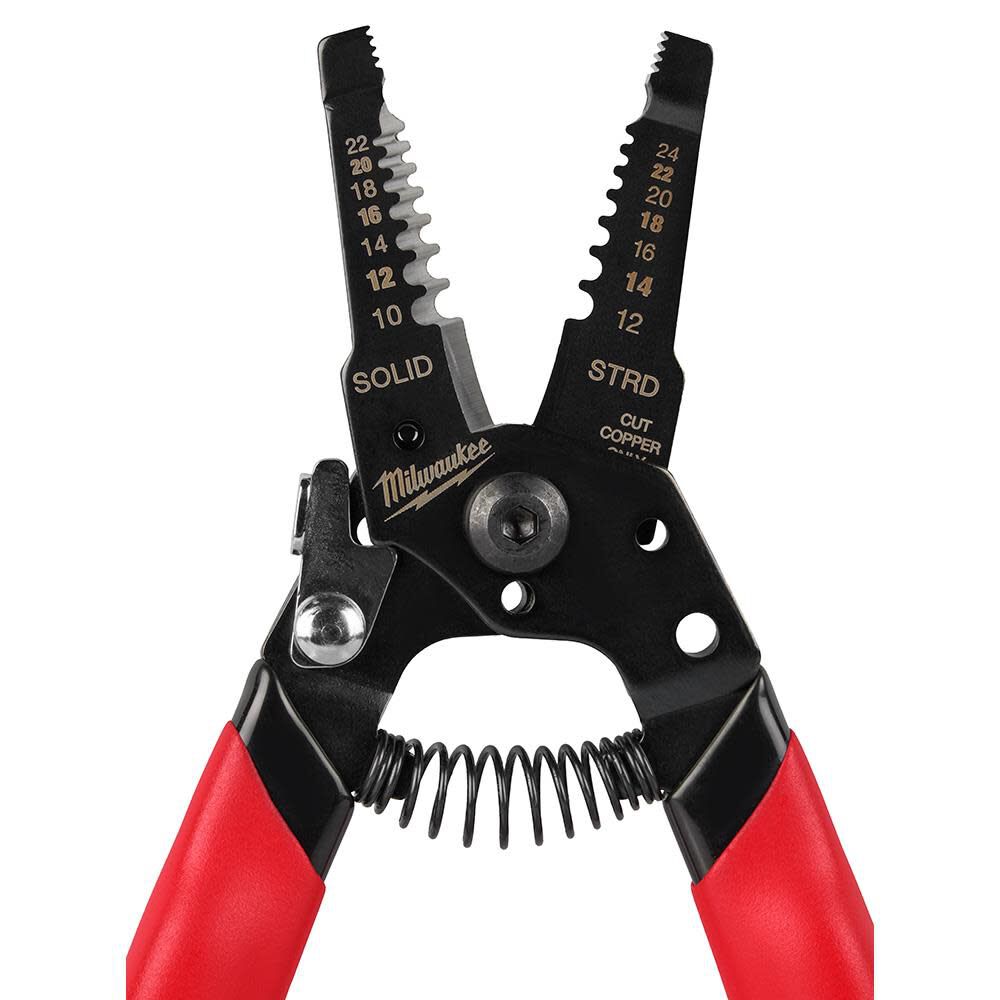 10-24 AWG Compact Dipped Grip Wire Stripper & Cutter 48-22-3043