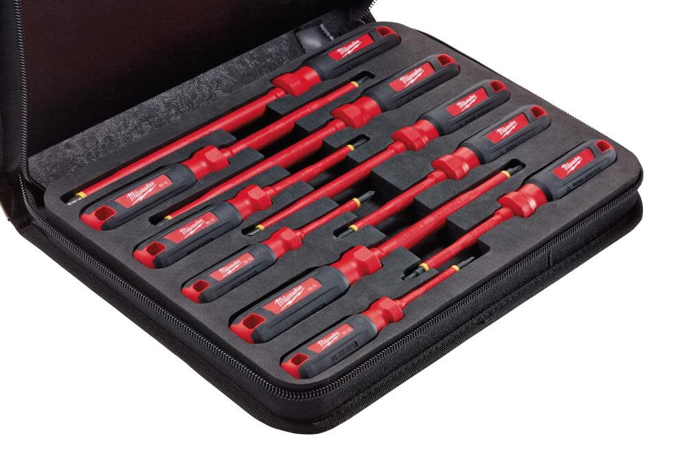 10 pc. 1000V Insulated Screwdriver Set with EVA Foam Case 48-22-2210