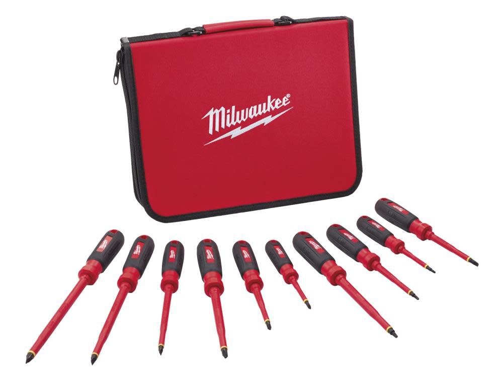 10 pc. 1000V Insulated Screwdriver Set with EVA Foam Case 48-22-2210