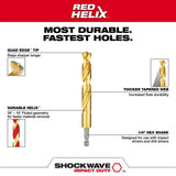 10-Piece Metric Titanium SHOCKWAVE Red Helix Drill Bit Kit 48-89-4859