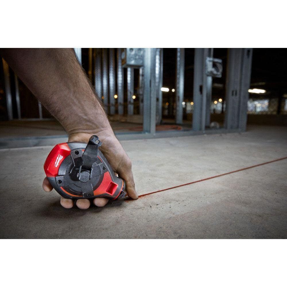 100 Ft. Bold Line Chalk Reel - Red Chalk 48-22-3986