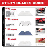 100-Piece General Purpose Utility Blades with Dispenser 48-22-1900