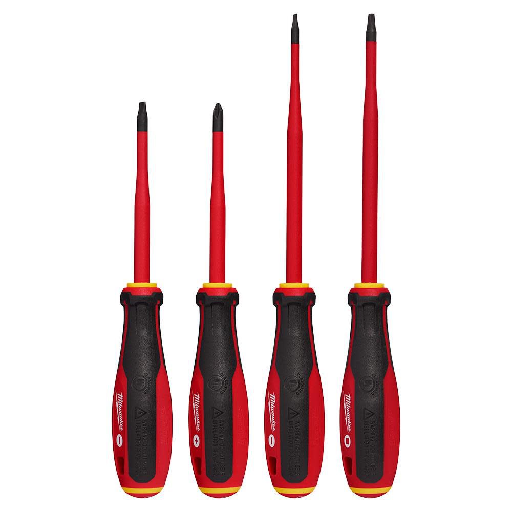 1000V Insulated Slim Tip Screwdriver Set 4pc 48-22-2219