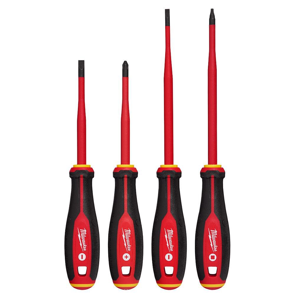 1000V Insulated Slim Tip Screwdriver Set 4pc 48-22-2219