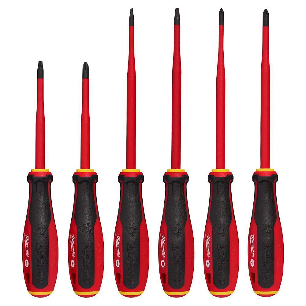 1000V Insulated Slim Tip Screwdriver Set 6pc 48-22-2206