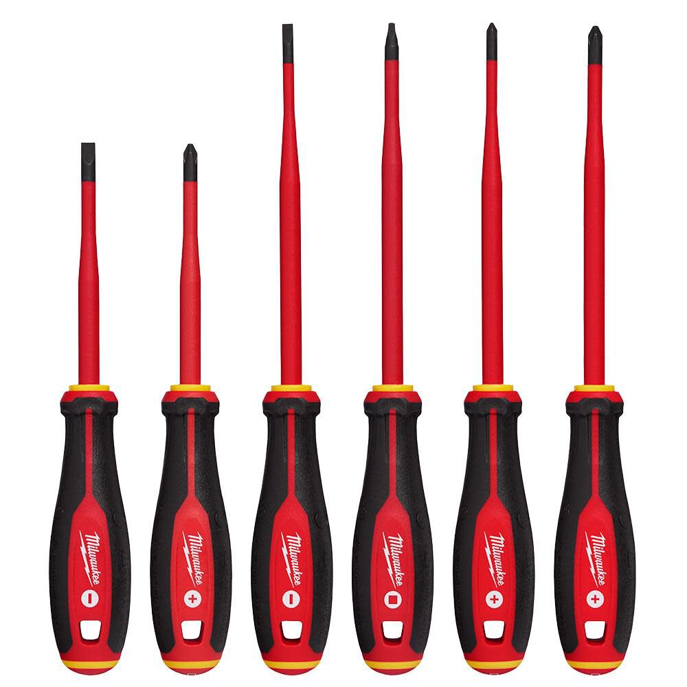 1000V Insulated Slim Tip Screwdriver Set 6pc 48-22-2206