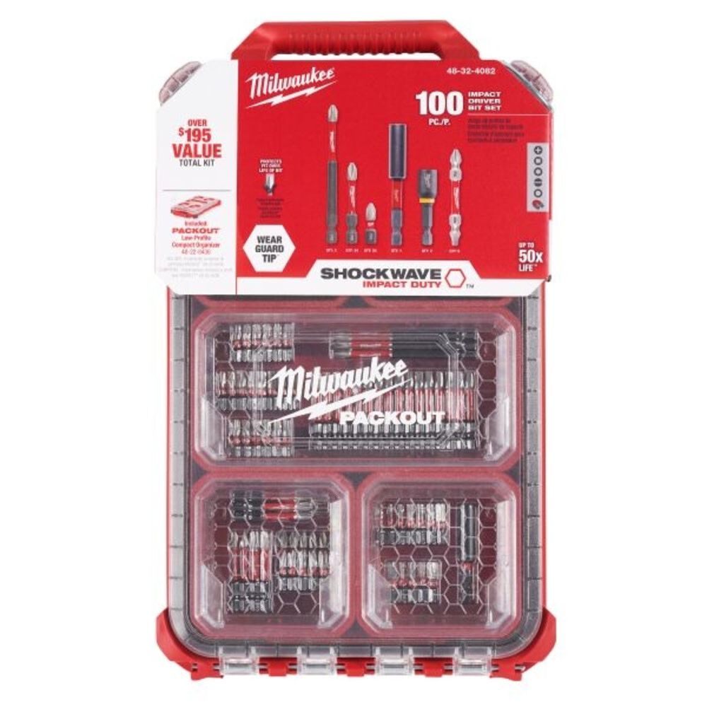 100PC Shockwave Packout Kit 48-32-4082